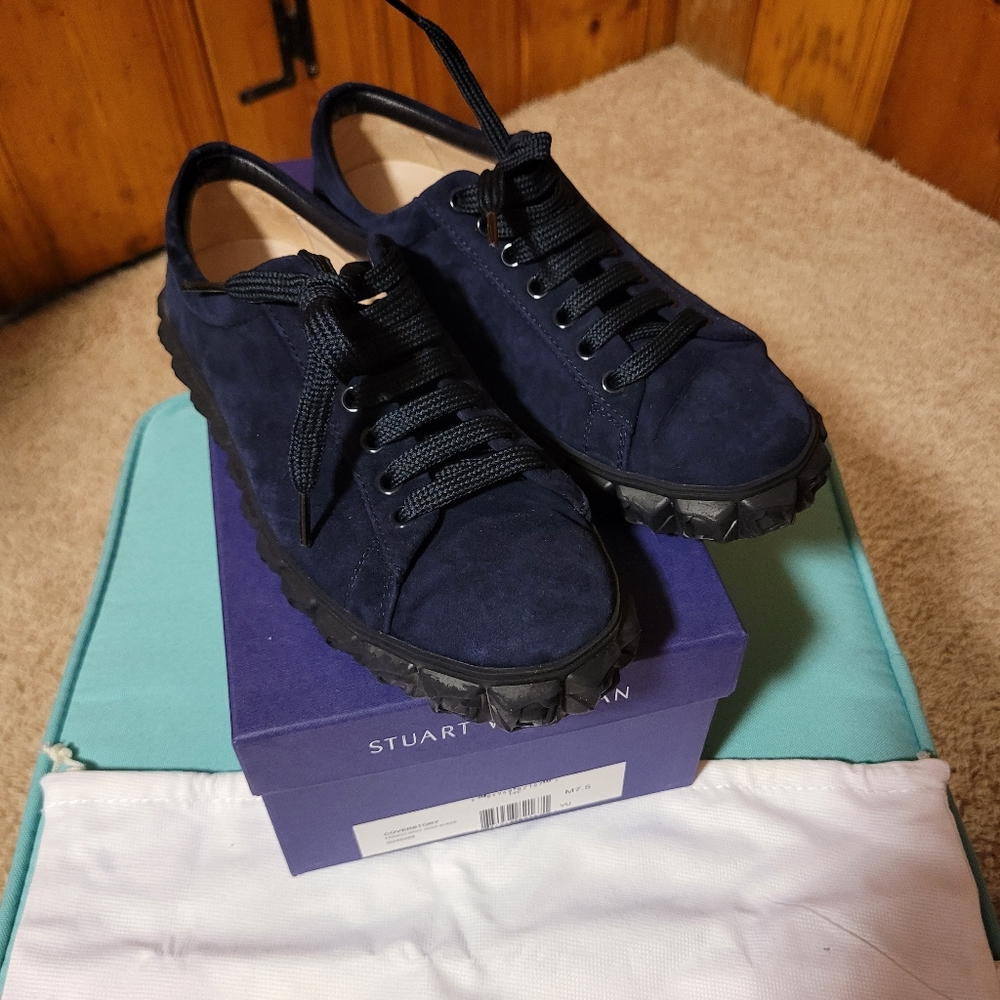 Stuart Weitzman suede sneakers